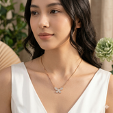 Butterfly Shape Necklace Golden Chain Pendant